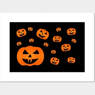 Pumpkin pattern mask Posters and Art